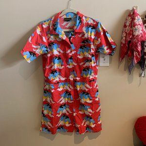 Nooworks Colorful Patterned Jumpsuit - Red, Blue, Yellow